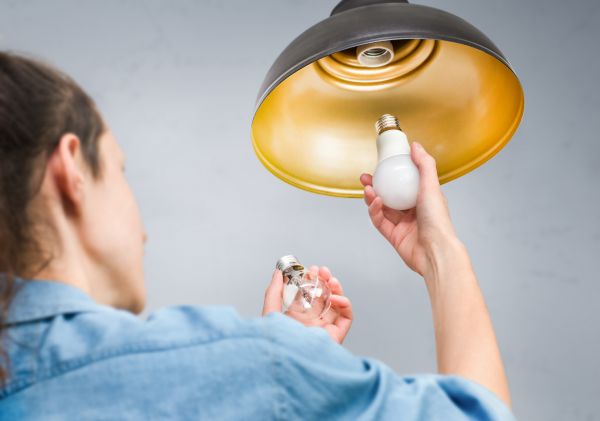 Light Bulb Replacement in Brick