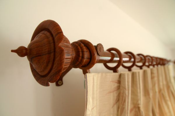Curtain Rod Mounting in Brick
