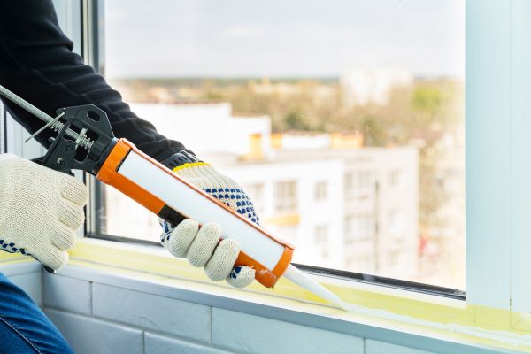 Window Recaulking Service in Brick