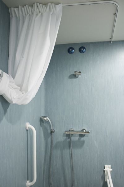 Shower Rail Installation in Brick