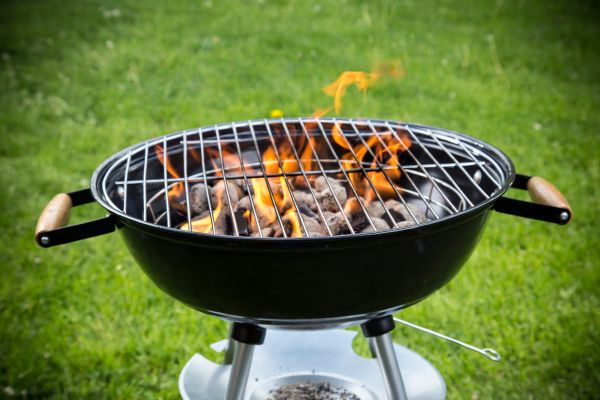 Charcoal Grill Assembly in Brick