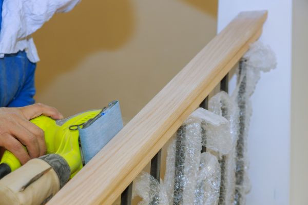 Handrail Sanding in Brick