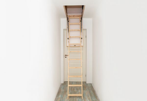 Attic Stairs Installation in Brick