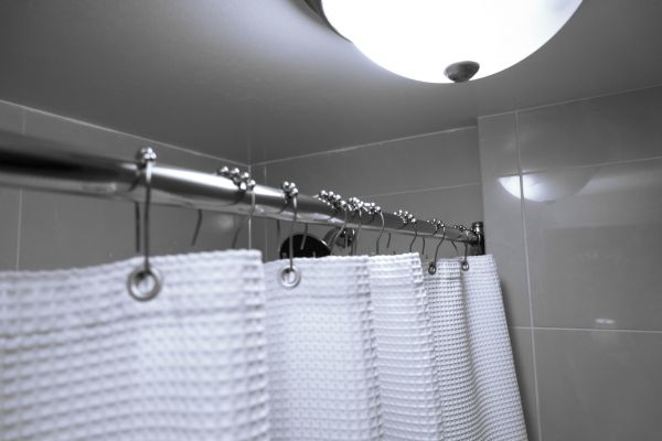 Shower Rod Mounting in Brick