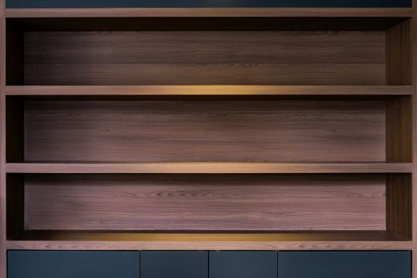 Bookcase Mounting in Brick
