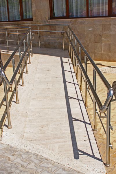 Handicap Rail Installation in Brick