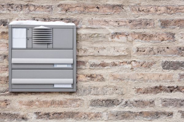 Wall Mailbox Installation in Brick