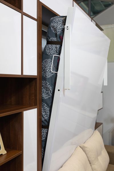 Pulldown Bed Installation in Brick