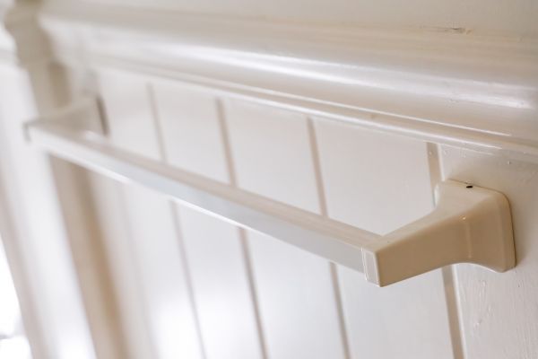 Towel Bar Installation in Brick