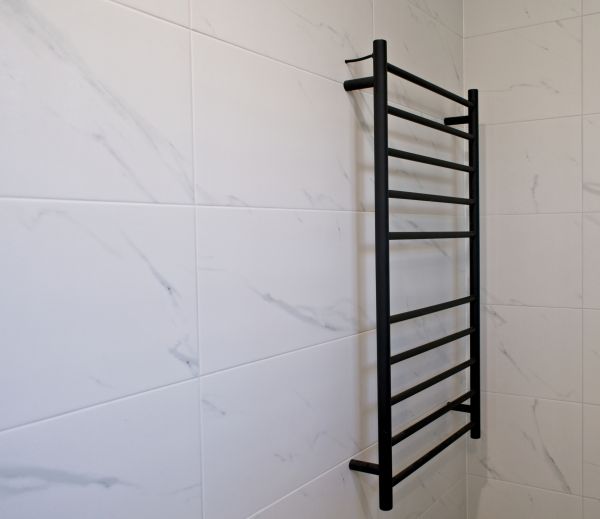 Towel Rack Installation in Brick