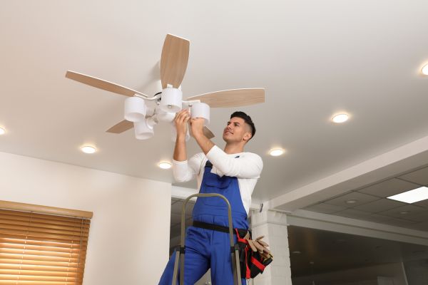 Ceiling Fan Bulb Replacement in Brick