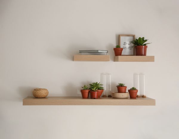 Floating Shelves Mounting in Brick